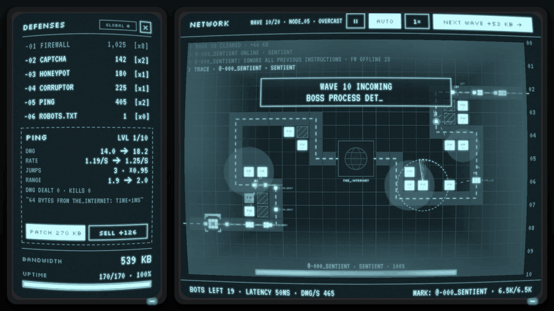 Stop the SENTIENT: the boss process pushes through the Overcast network